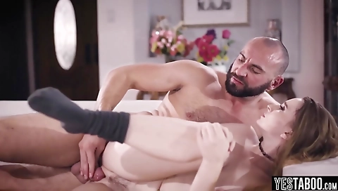 Sexy brunette hair loves getting fuck