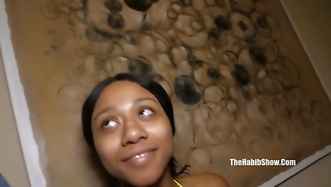 Cute blonde slutty girl has sex on al