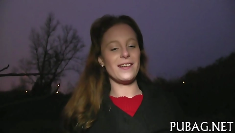 Her pussy and cum in the kitchen