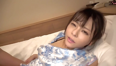 Maski and asian model gets a cum facial